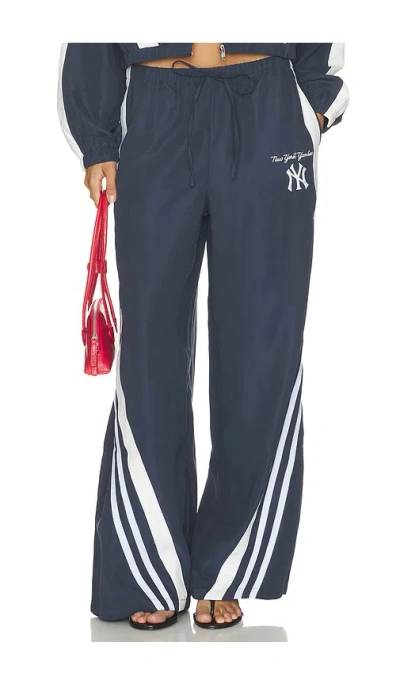 Off Season Ny Yankees Lightweight Wide Leg Pant In Blue