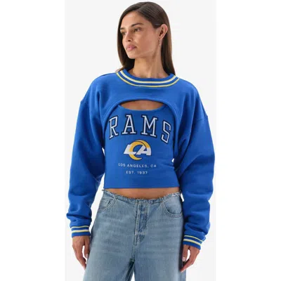 Off Season Royal Los Angeles Rams Fleece Shrug Cami