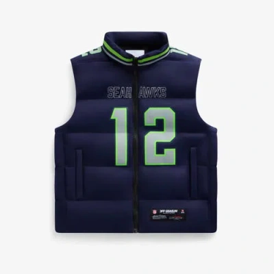 Off Season Unisex 12 Fan College Navy Seattle Seahawks Player Puffer Vest In Blue