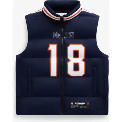 Off Season Unisex Caleb Williams Navy Chicago Bears Player Puffer Vest In Blue