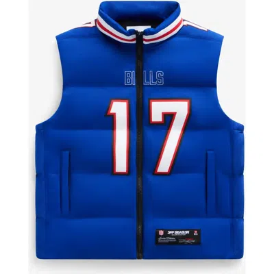 Off Season Unisex Josh Allen Royal Buffalo Bills Player Puffer Vest In Multi