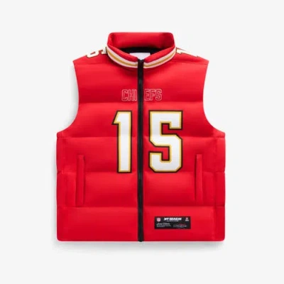 Off Season Unisex Patrick Mahomes Red Kansas City Chiefs Player Puffer Vest In Red