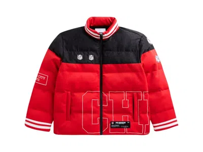 Pre-owned Off Season X Nfl Kansas City Chiefs Team Puffer Jacket In Red/black