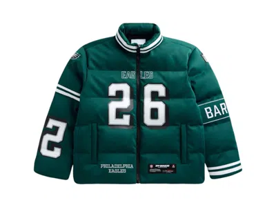 Pre-owned Off Season X Nfl Saquon Barkley Philadelphia Eagles Player Puffer Jacket In Dark Green
