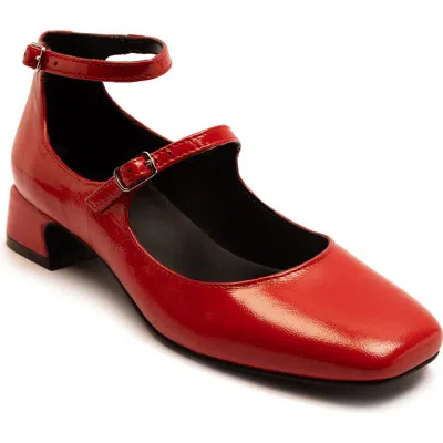 Off The Hook London Fleet Mary Jane Pump In Red