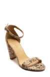 Off The Hook London Mayfair Mamba Block Heel Sandal In Brown