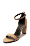 Off The Hook London Mayfair Mamba Block Heel Sandal In Brown