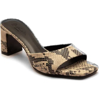 Off The Hook London Park Block Heel Sandal In Animal Print