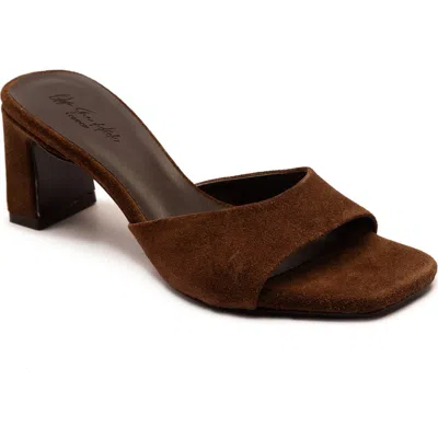Off The Hook London Park Block Heel Sandal In Brown
