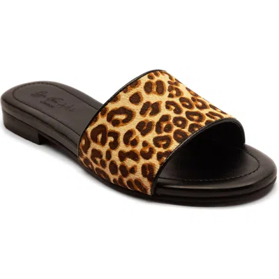 Off The Hook London Strand Leopard Genuine Calf Hair Sandal In Animal Print