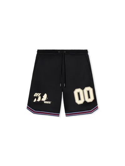 Off-white Drawstring Basketball Shorts In Black