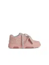 Off-white Off White '0.0.0' Pink Suede Sneakers In Pink
