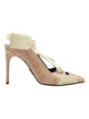 Off-white 100mm Patterned Pumps