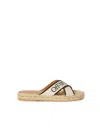 Off-white Criss-cross Espadrilles In 中性色