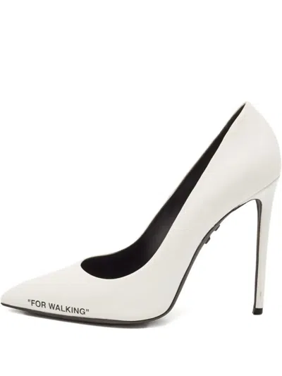 Pre-owned Off-white 120mm Pointed-toe Stiletto Pumps