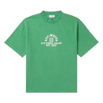 Pre-owned Off-white 13 Skate College Tee 'green' | Men's Size Xl