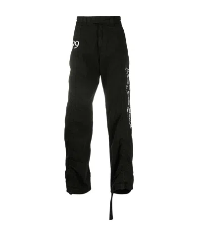 Off-white 1999 Straight-leg Cargo Trousers In Black