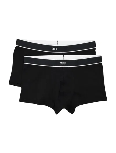 Off-white 2 Pack Boxer In Black