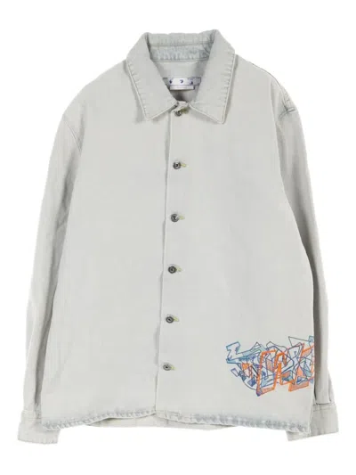 Pre-owned Off-white 2010s Graffiti Shirt In Blue