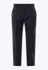 Off-white Off White Men Wool Trouser With 23 And White Patches In Black