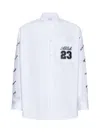 Off-white Off White "oversized Shirt With In White Black