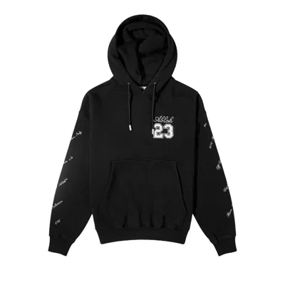 Pre-owned Off-white 23 Logo Skate Hoodie 'black/white'