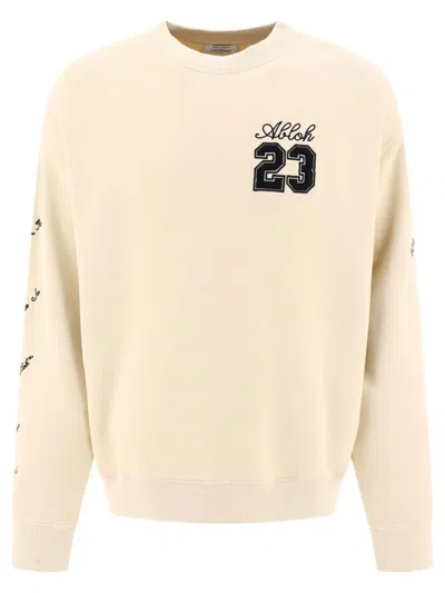 Off-white Off White "23 Logo Skate" Sweatshirt In Tan