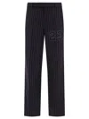 Off-white Off White '23 Pinstripes' Trousers In Blue
