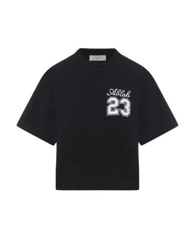 Off-white Logo-print Cotton T-shirt In Black