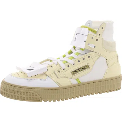 Off-white 3-0 Off-court High-top Mens Lace-up Leather High-top Sneakers