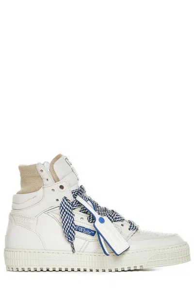 Off-white 3.0 Off-court Lace-up Sneakers In Cream/navy