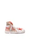 Off-white 3.0 Off Court Hi-top Leather Sneakers In Pink