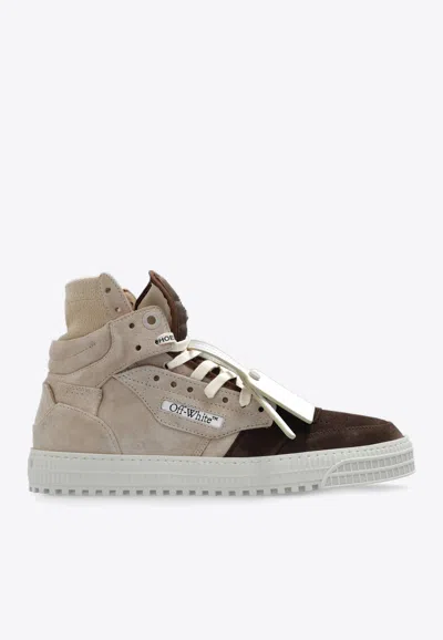 Off-white 3.0 Off Court High-top Sneakers In Beige