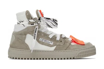 Pre-owned Off-white 3.0 Off Court High-top Sneakers White Beige Suede (women's)