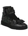 Off-white Men's 3.0 Off Court Metallic Leather High-top Sneakers