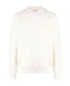 Off-white Logo Crew Neck Sweater In White