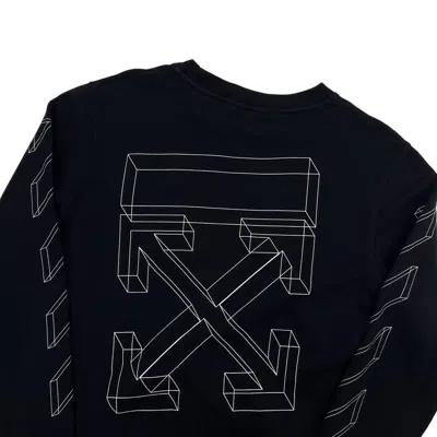 Pre-owned Off-white 3d Arrows Sweatshirt In Black