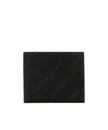 Off-white 3d Diag Bifold Leather Wallet In Black