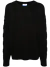 Off-white Off White Sweater With Embossed Diagonal Motif In Black  