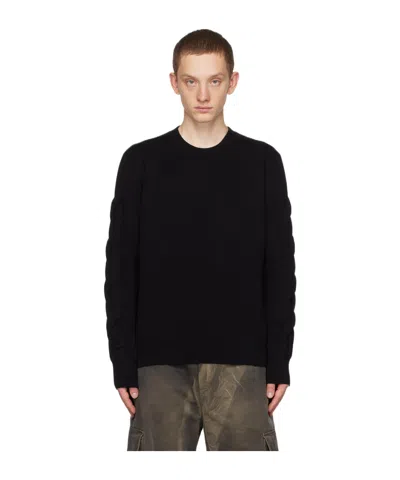 Off-white 3d Diags Long-sleeved Sweater In Black