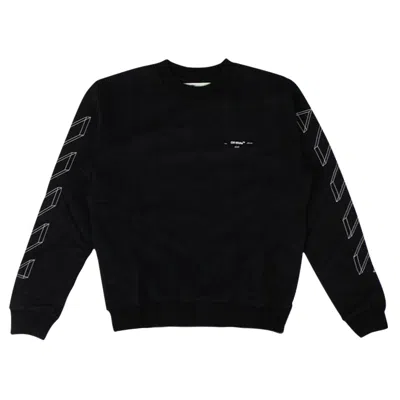 Pre-owned Off-white 3d Line Crewneck Sweatshirt 'black'
