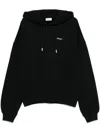 Off-white Off- Brushed Cotton Skate Fit Tattoo Arrow Men's Hoodie In 1001 Black - White