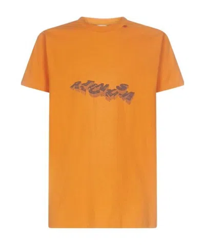 Off-white 3d Pencil Print T-shirt In Orange