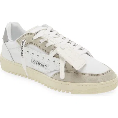 Off-white 5.0 Low Top Sneaker In White Grey