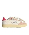 Off-white 20mm 5.0 Leather & Cotton Sneakers In Nude