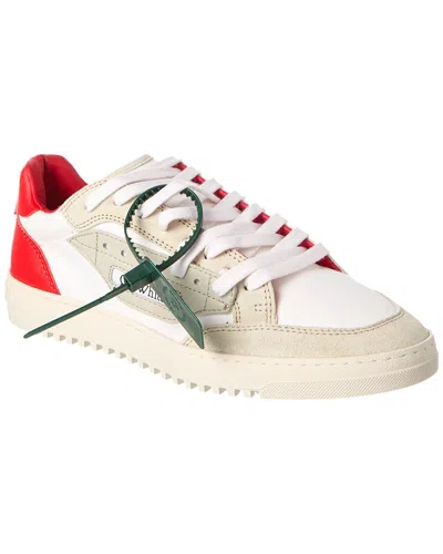 OFF-WHITE 5.0 OFF COURT SUEDE & CANVAS SNEAKER