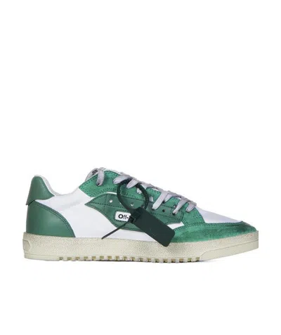 Off-white 5.0 Vintage-finish Sneakers In Green