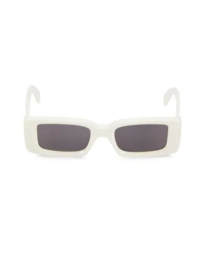 Off-white 50mm Arthur Slim Rectangle Sunglasses In White
