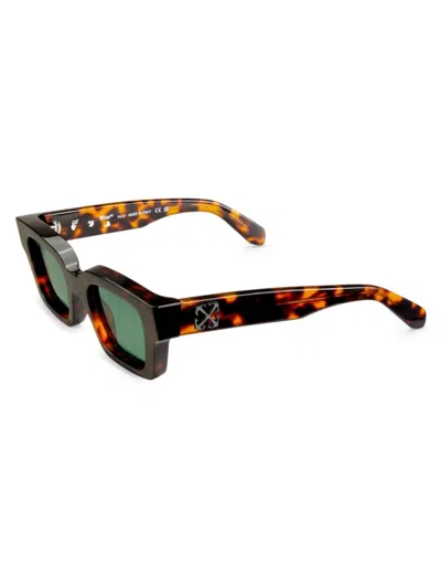 Off-white 50mm Rectangle Sunglasses In Green