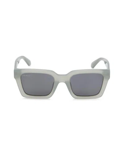 Off-white 51mm Palermo Angular Rectangle Sunglasses In Gold